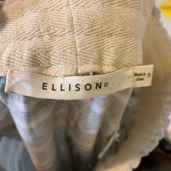 Ellison Dune Drawstring Pant Grey Stripe - Picture 7 of 8